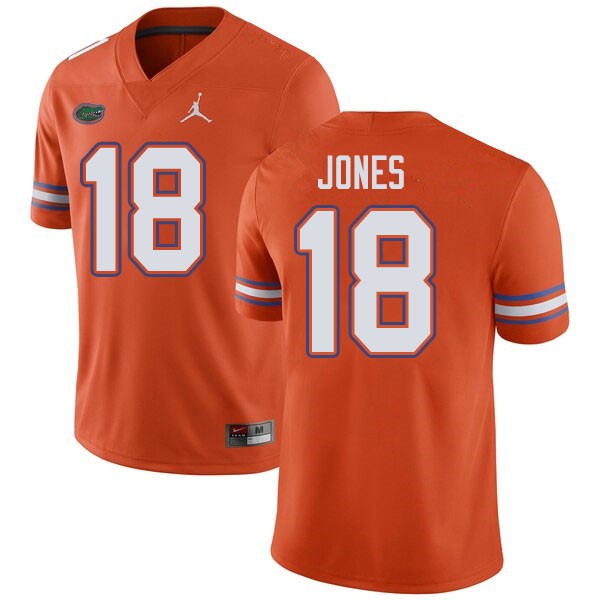 Jordan Brand Men #18 Jalon Jones Florida Gators College Football Jerseys Orange
